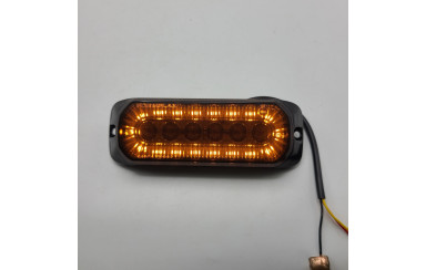 Габарит с функцией стробоскоп-мигалки LED 12-24В Желтый 13 см