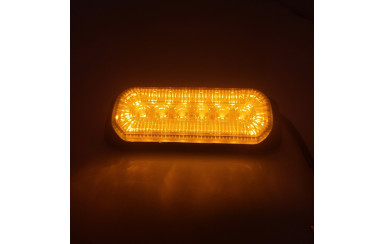 Габарит с функцией стробоскоп-мигалки LED 12-24В Желтый 13 см