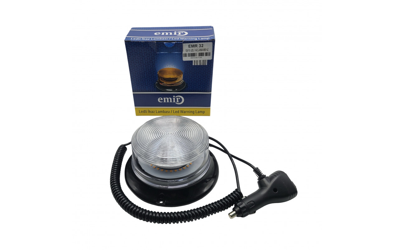 Проблесковый маячок желтый LED 12-24v от прикуривателя