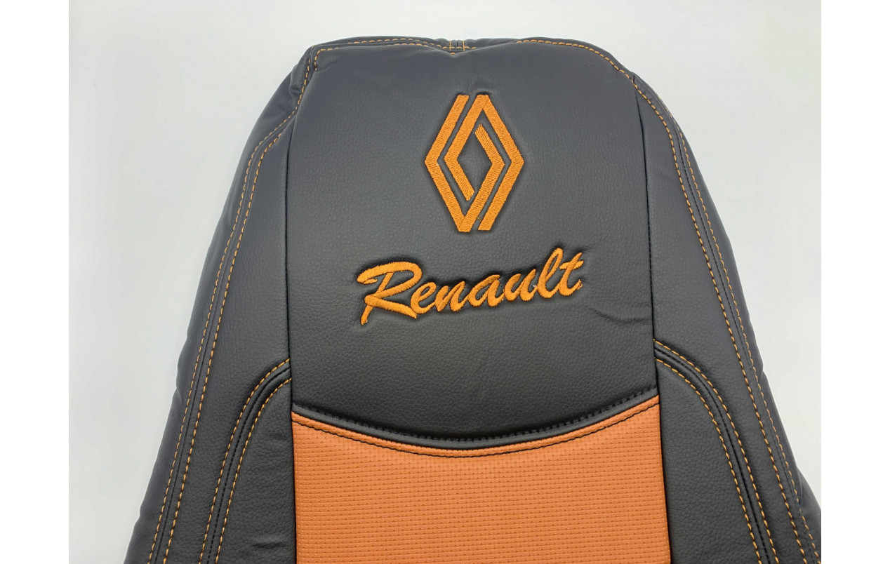Чехлы на сиденье Renault Premium 400-420-440-450-460 Коричневые