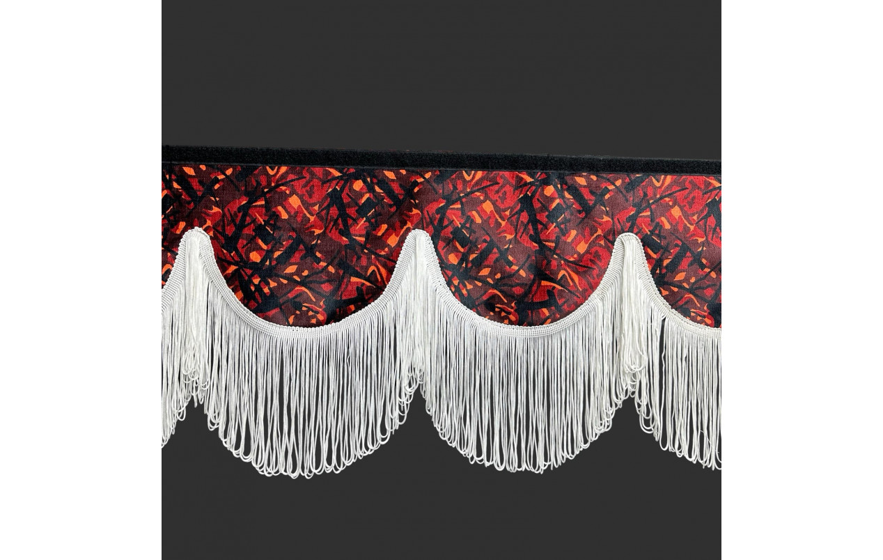 Шторка Holland style plush двухсторонняя красная