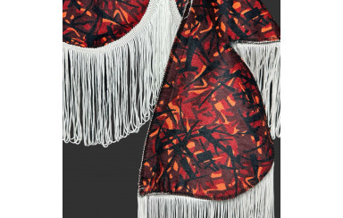 Шторка Holland style plush двухсторонняя красная