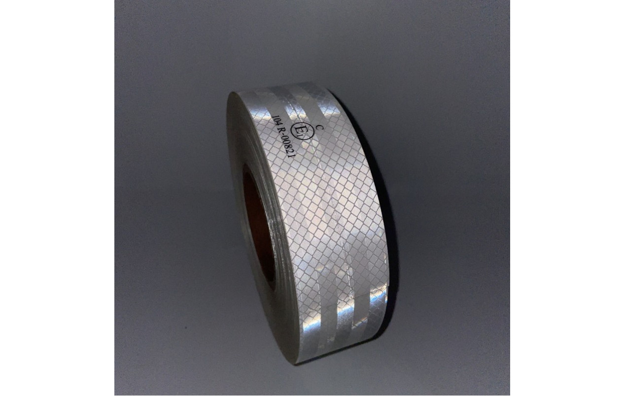 Стрічка світловідбивна для маркування кузова біла Е1