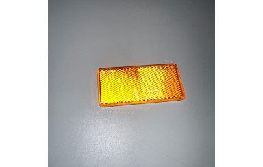 Светоотражатель прямоугольный желтый 44*94мм