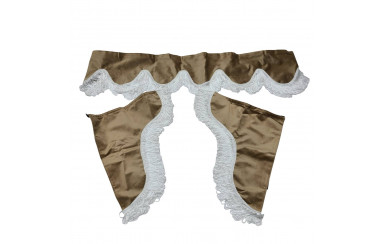 Шторка на лобовое + боковые окна Holland бежевые 2-х сторонняя