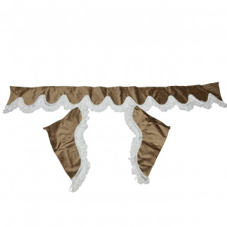 Шторка на лобовое + боковые окна Holland бежевые 2-х сторонняя