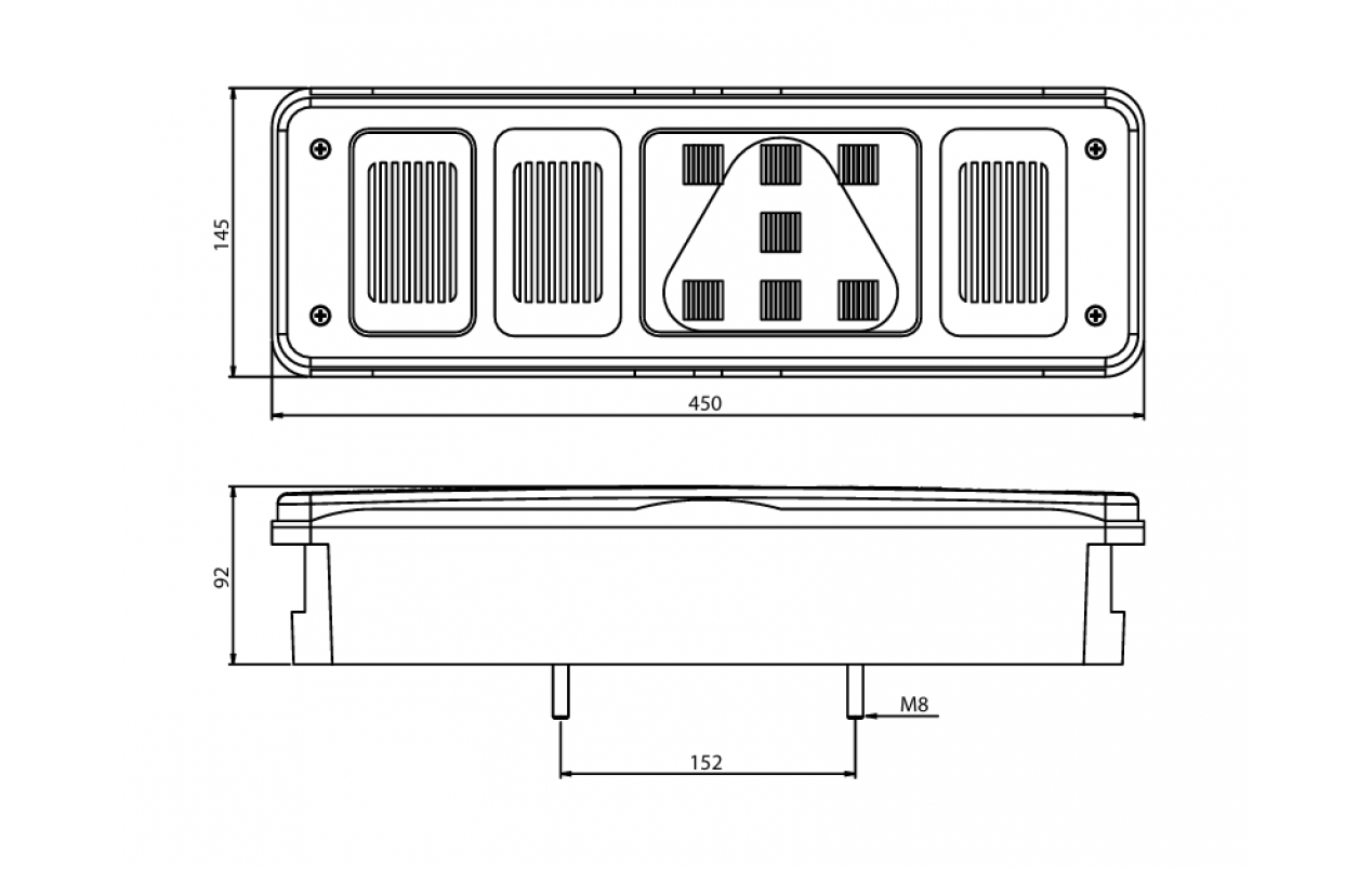 Задний фонарь KRONE под фишку LH